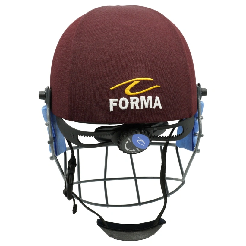 Forma Cricket Helmet - Pro SRS - Steel Grill - Maroon