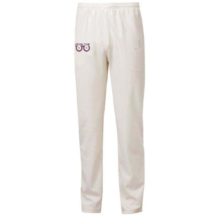 TIFFIN TOURING SOCIETY WHITE PLAYING TROUSERS